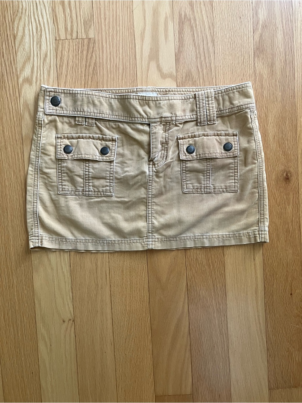 Abercrombie & Fitch Tan Utility Mini Skirt